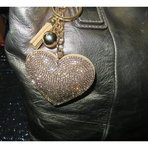 Coach Soho Metallic Gold Bronze Leather Pleated Carryall Handbag - Picture 9 of 12